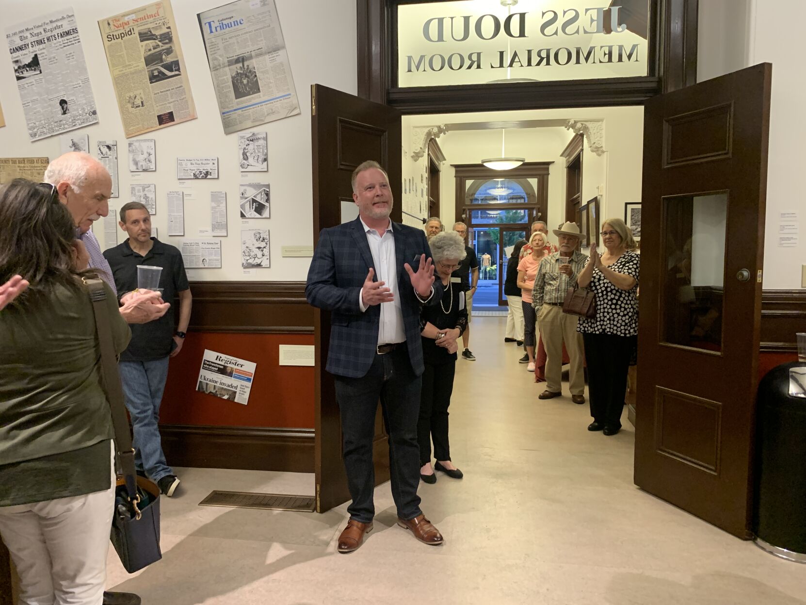 Napa news on display at the Napa County Historical Society